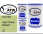 Preview: Hyundai, Light Green Metallic, JZ: 500ml Lackdose + 500ml Klarlack + 250ml Härter - Set, von ATW Autoteile West.
